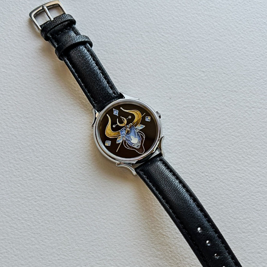 Cloisonné Taurus Zodiac watch