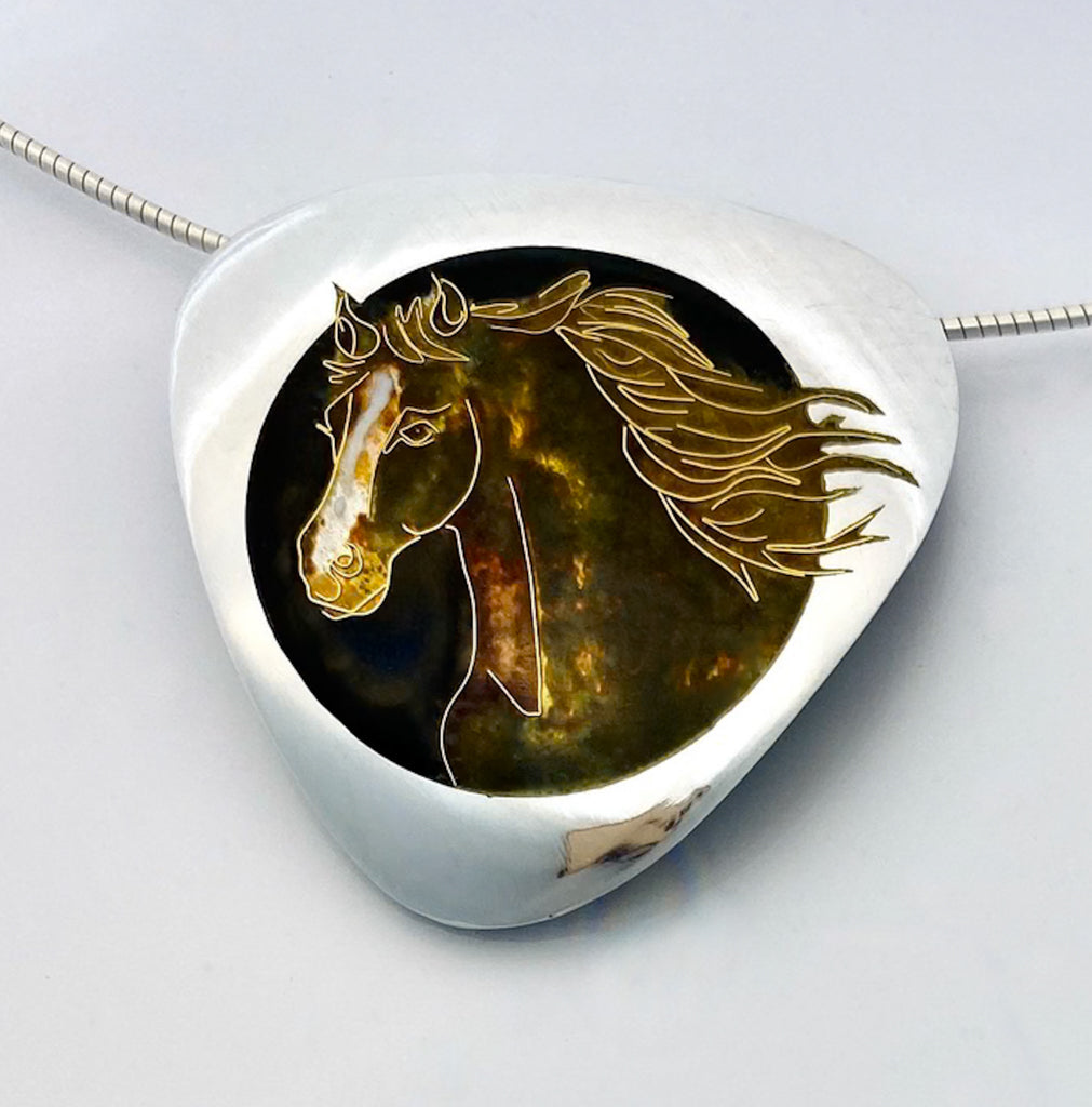 Stallion in the Wind pendant
