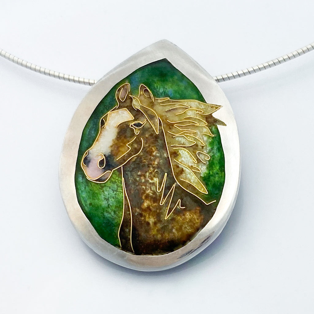 Appaloosa Horse with Flaxen Mane pendant