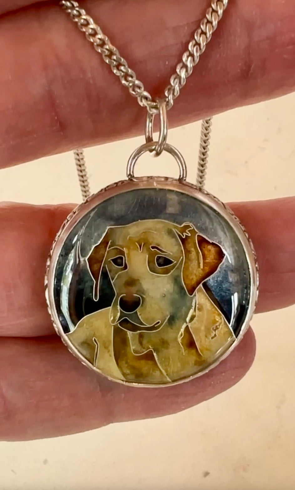 Yellow Labrador Retriever Pendant