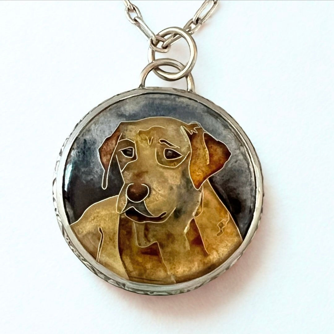 Yellow Labrador Retriever Pendant
